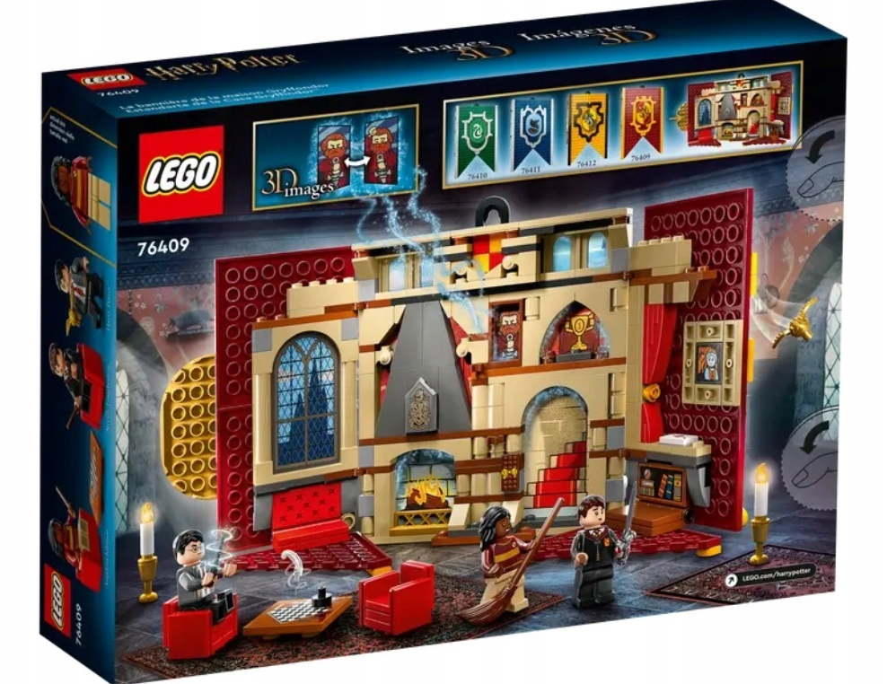 LEGO Haris Poteris 76409 Gryffindor vėliava Lego Rinkinys 285 vnt.