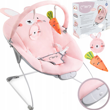 MoMi GLOSSY bouncer su vibracijomis ir muzika