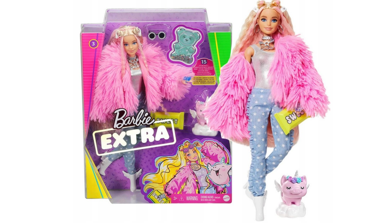 Barbės lėlė "Mattel Extra Fashion Sweet"